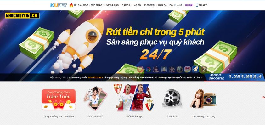 Giao diện trang chủ bố trí khoa học và trực quan