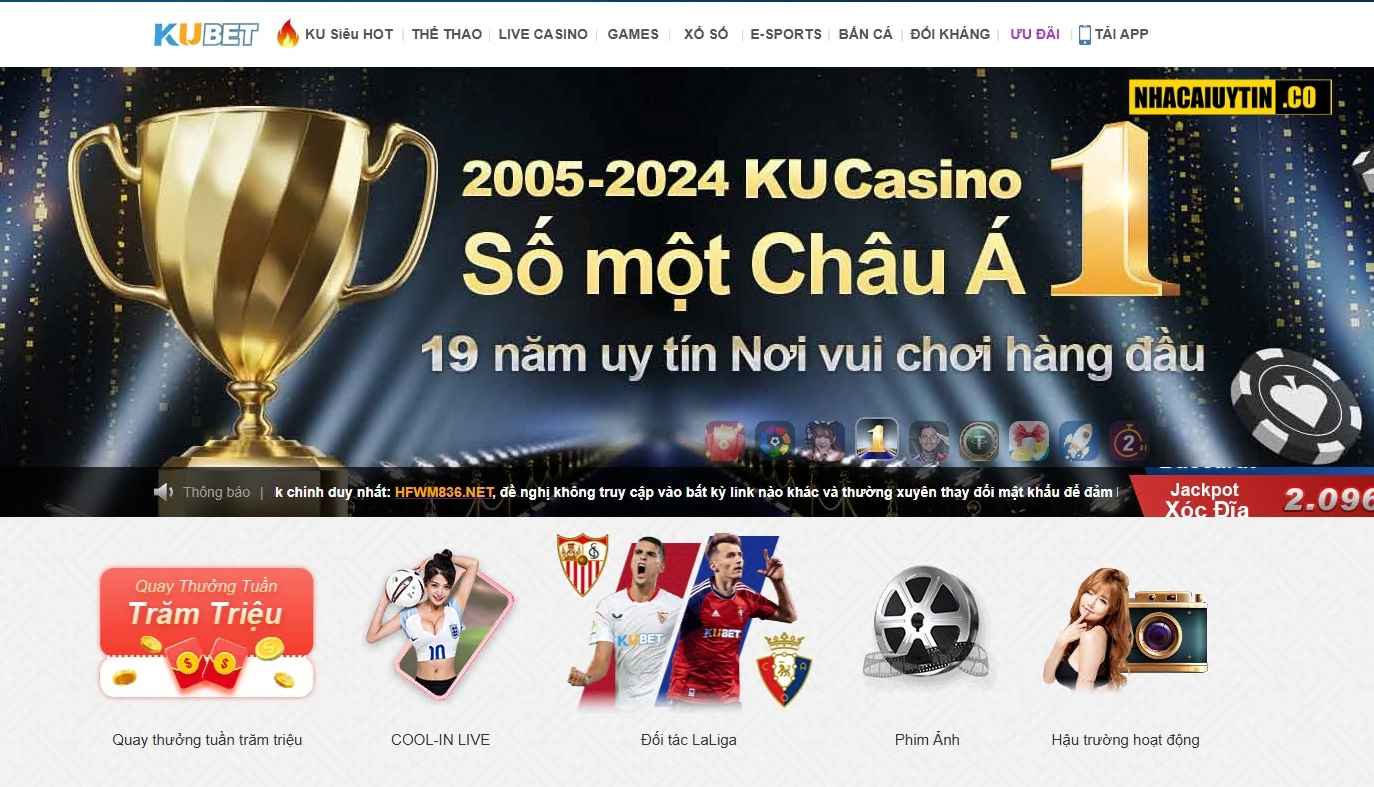KUBET hiện được xem là nhà cái uy tín hàng đầu tại Việt Nam